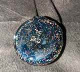 Black Crushed Opal Hollow coin